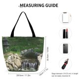 Yanfind Shopping Bag for Ladies Garden Botanical Plant Japanese Jevremovac Belgrade Resources Watercourse Natural Landscape Pond Reusable Multipurpose Heavy Duty Grocery Bag for Outdoors.