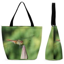 Yanfind Shopping Bag for Ladies Fly Summer Insect Invertebrate Net Winged Insects Pest Macro Organism Reusable Multipurpose Heavy Duty Grocery Bag for Outdoors.