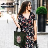 Yanfind Shopping Bag for Ladies Flower Rose Flora Plant Rundāle Palace Pilsrundāle Latvia Carnation Summer Garden Reusable Multipurpose Heavy Duty Grocery Bag for Outdoors.