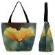 Yanfind Shopping Bag for Ladies Flower Plant Petal Geranium Rose Poppy Garden Delicate Reusable Multipurpose Heavy Duty Grocery Bag for Outdoors.
