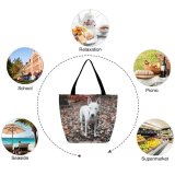 Yanfind Shopping Bag for Ladies Ground Dog Leaf Plant Pet Strap Volkspark Marienberg Marienbergstrae Nürnberg Deutschland Tree Reusable Multipurpose Heavy Duty Grocery Bag for Outdoors.
