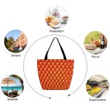 Yanfind Shopping Bag for Ladies Texture Foam Rubber Grey Bump Abstract Wawes Soft Design Symmetry Reusable Multipurpose Heavy Duty Grocery Bag for Outdoors.
