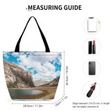 Yanfind Shopping Bag for Ladies Outdoors Snow Oyón Province Peru Cliff Plateau Basin Canyon Reusable Multipurpose Heavy Duty Grocery Bag for Outdoors.