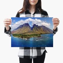 yanfind A3| Maui Hawaii Beautiful Coastline USA - Size A3 Poster Print Photo Art