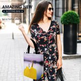 Yanfind Shopping Bag for Ladies Flower Petal Plant Daffodil Botanical Floral Petals Bloom Spring Purple Reusable Multipurpose Heavy Duty Grocery Bag for Outdoors.