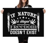 yanfind A1 | Freedom Legalise Weed Poster Print 60 x 90cm 180gsm Statement Wall Art Decor