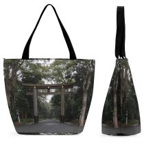 Yanfind Shopping Bag for Ladies Garden Outdoors Arbour Porch Yoyogi Park - Yoyogikamizonocho Gate Reusable Multipurpose Heavy Duty Grocery Bag for Outdoors.
