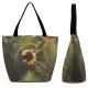Yanfind Shopping Bag for Ladies Flower Flora Plant Dandelion Butterfly Field Sunrise Sunset Pollen Fly Reusable Multipurpose Heavy Duty Grocery Bag for Outdoors.