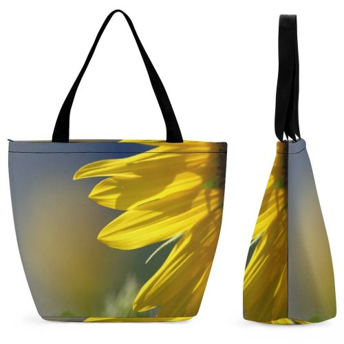 Yanfind Shopping Bag for Ladies Holliday Vacance Flower Vegetal Fleur Greek Parasol Soleil Petal Plant Reusable Multipurpose Heavy Duty Grocery Bag for Outdoors.