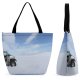 Yanfind Shopping Bag for Ladies Lake Iceland Island Landscape Waterfall Car Tires Sky Snow Vehicle Reusable Multipurpose Heavy Duty Grocery Bag for Outdoors.