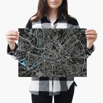 yanfind A3| Manchester Urban Street Map Route - Size A3 Poster Print Photo Art Travel