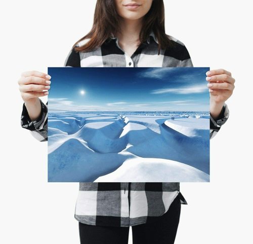 yanfind A4| Icy North Pole Poster Print Size A4 Snow Nature Poster