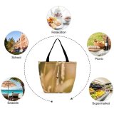 Yanfind Shopping Bag for Ladies Grass Plant Lawn Grain Produce Vegetable Reed Vegetation Insect Invertebrate Wheat Reusable Multipurpose Heavy Duty Grocery Bag for Outdoors.