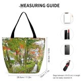 Yanfind Shopping Bag for Ladies Garden Outdoors Arbour Plant Tree Trunk Railing Hasedera Nara Prefecture Sakurai Japan Reusable Multipurpose Heavy Duty Grocery Bag for Outdoors.