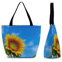Yanfind Shopping Bag for Ladies Flower Plant Flora Shore Waialua United States Sky Oahu Hawaii Reusable Multipurpose Heavy Duty Grocery Bag for Outdoors.