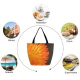Yanfind Shopping Bag for Ladies Rubber Toy Sea Anemone Nubbin Tentacle Spike Flower Plant Peach Petal Pollen Reusable Multipurpose Heavy Duty Grocery Bag for Outdoors.