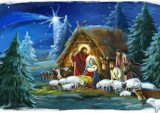 yanfind A4| Nativity Scene Poster Print Size A4 Christmas Religious Poster