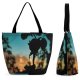 Yanfind Shopping Bag for Ladies Flower Rose Plant Milano Birds Sky Summer Spring Calm Goodmorning Dawn Reusable Multipurpose Heavy Duty Grocery Bag for Outdoors.