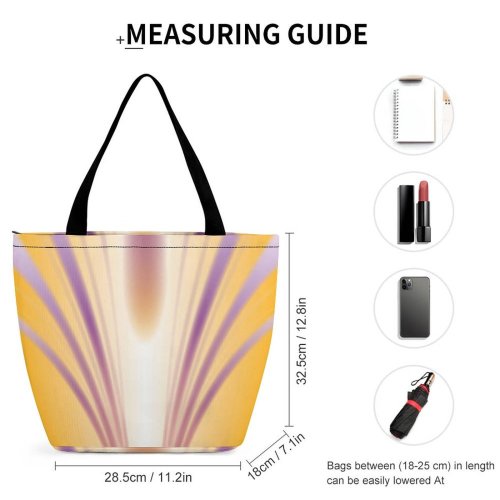 Yanfind Shopping Bag for Ladies Flower Light Violet Excitement Purple Design Plant Graphics Reusable Multipurpose Heavy Duty Grocery Bag for Outdoors.
