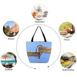 Yanfind Shopping Bag for Ladies Join Wood Wire Old Sky Tree Branch Plant Reusable Multipurpose Heavy Duty Grocery Bag for Outdoors.
