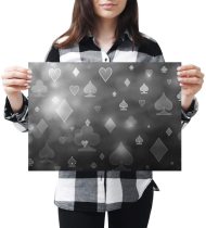 yanfind A3 - Playing Card Pattern Poker Art Print 42 X 29.7 cm 280gsm satin gloss photo paper