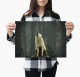 yanfind A3| Wild White Wolf Poster Size A3 Wolves Forest Spiritual Poster