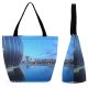 Yanfind Shopping Bag for Ladies Glasgow Science Centre IMax Sunny Metal Sky Resources Reflection Architecture Daytime Reusable Multipurpose Heavy Duty Grocery Bag for Outdoors.