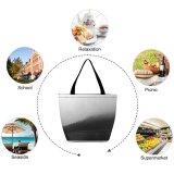 Yanfind Shopping Bag for Ladies Fog Film Outdoors Grey Wales Uk Smog Countryside Rural Moody Darkness Reusable Multipurpose Heavy Duty Grocery Bag for Outdoors.