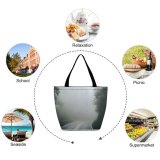 Yanfind Shopping Bag for Ladies Grey Outdoors Fog Road Mist Shenandoah National Park Virginia Usa Highway Reusable Multipurpose Heavy Duty Grocery Bag for Outdoors.