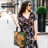 Yanfind Shopping Bag for Ladies Flower Cosmos Plant Geranium Flora Leaves Leaf Treasure Floral Weed Reusable Multipurpose Heavy Duty Grocery Bag for Outdoors.