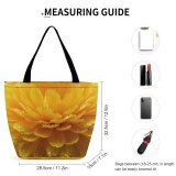 Yanfind Shopping Bag for Ladies Flower Asteraceae Flora Plant Dahlia Carnation Marygold Petals Garden Dew Bloom Reusable Multipurpose Heavy Duty Grocery Bag for Outdoors.