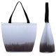 Yanfind Shopping Bag for Ladies Fog Outdoors Mist Dry Plants Field Creative Commons Reusable Multipurpose Heavy Duty Grocery Bag for Outdoors.
