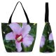 Yanfind Shopping Bag for Ladies Flower Spring Season Plant Violet Flowering Petal Hibiscus Chinese Botany Swamp Rose Reusable Multipurpose Heavy Duty Grocery Bag for Outdoors.