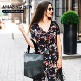 Yanfind Shopping Bag for Ladies Grey Outdoors Fog Abies Fir Plant Tree Mussoorie Uttarakhand India Mist Evergreen Reusable Multipurpose Heavy Duty Grocery Bag for Outdoors.
