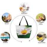 Yanfind Shopping Bag for Ladies Flower Cosmos Pollen Bloom Plant Detail Macro Flora Growth Spring Blooming Reusable Multipurpose Heavy Duty Grocery Bag for Outdoors.