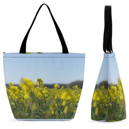 Yanfind Shopping Bag for Ladies Grassland Countryside Farm Meadow Rural Kessin Field Outdoors Natur Eos L Reusable Multipurpose Heavy Duty Grocery Bag for Outdoors.
