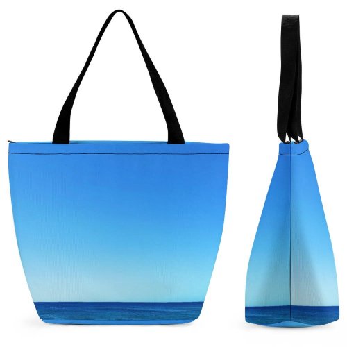 Yanfind Shopping Bag for Ladies Horizon Outdoors Sky Ocean Sea Azure Big Island Hawaii Usa Scenery Sunrise Reusable Multipurpose Heavy Duty Grocery Bag for Outdoors.