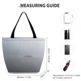 Yanfind Shopping Bag for Ladies Grey Fog Ruby Beach Forks United States Mist Cloud Friends Damp Chill Reusable Multipurpose Heavy Duty Grocery Bag for Outdoors.