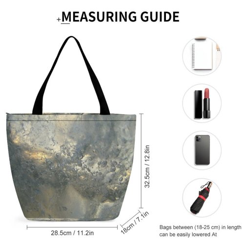Yanfind Shopping Bag for Ladies Glacial Sunset Abstract Light Macro Reusable Multipurpose Heavy Duty Grocery Bag for Outdoors.
