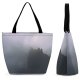 Yanfind Shopping Bag for Ladies Grey Fog Outdoors Mist Ergaki Krasnoyarsk Krai Landscape Rock Mystical Reusable Multipurpose Heavy Duty Grocery Bag for Outdoors.