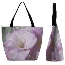 Yanfind Shopping Bag for Ladies Gladius Violet Plant Zen Flowering Petal Flower Purple Lilac Gladiolus Botany Reusable Multipurpose Heavy Duty Grocery Bag for Outdoors.
