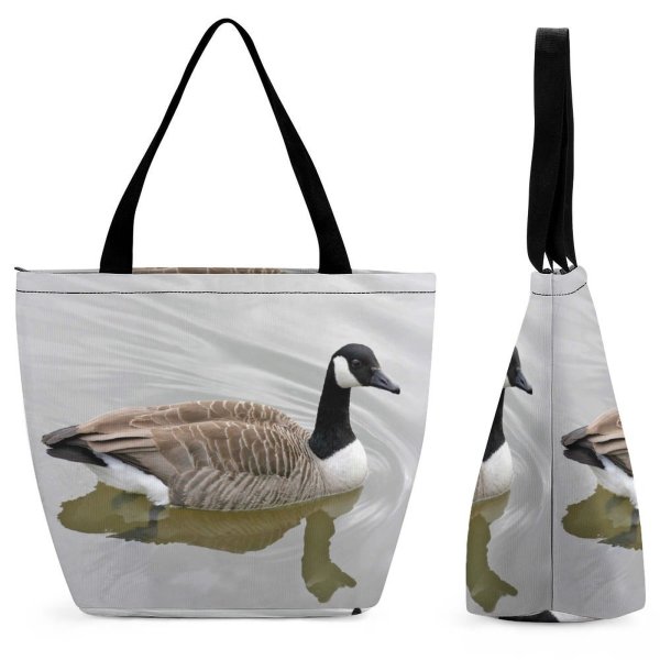 Yanfind Shopping Bag for Ladies Bird Thames Duck London Regal Windsor Graceful Vertebrate Goose Beak Reusable Multipurpose Heavy Duty Grocery Bag for Outdoors.