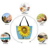 Yanfind Shopping Bag for Ladies Flower Plant Palm Royale Cairns Australia David Clode Helianthus Daisy Reusable Multipurpose Heavy Duty Grocery Bag for Outdoors.