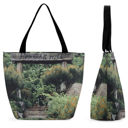 Yanfind Shopping Bag for Ladies Garden Outdoors Arbour Staircase Porch Patio Grey Reusable Multipurpose Heavy Duty Grocery Bag for Outdoors.