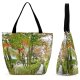 Yanfind Shopping Bag for Ladies Garden Outdoors Arbour Plant Tree Trunk Railing Hasedera Nara Prefecture Sakurai Japan Reusable Multipurpose Heavy Duty Grocery Bag for Outdoors.