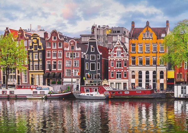yanfind A1| Amsterdam Dancing Houses Poster Size 60 x 90cm Landscape Poster