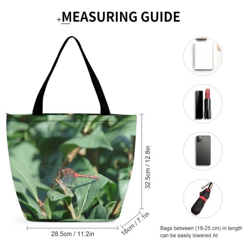 Yanfind Shopping Bag for Ladies Insect Fly Macro Leaf Invertebrate Pest Plant Organism Wildlife Adaptation Reusable Multipurpose Heavy Duty Grocery Bag for Outdoors.