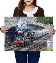 yanfind A2 | Eddystone Steam Train Railway Tours - Size A2 Poster Print Photo Art