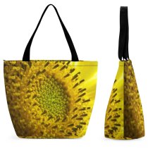 Yanfind Shopping Bag for Ladies Flower Flora Plant Asteraceae Bloom Floral Pollen Creative Commons Reusable Multipurpose Heavy Duty Grocery Bag for Outdoors.