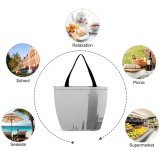 Yanfind Shopping Bag for Ladies Grey Fog Stockholm Stadshus Sweden Architecture Building Spire Steeple Outdoors Waterfront Reusable Multipurpose Heavy Duty Grocery Bag for Outdoors.